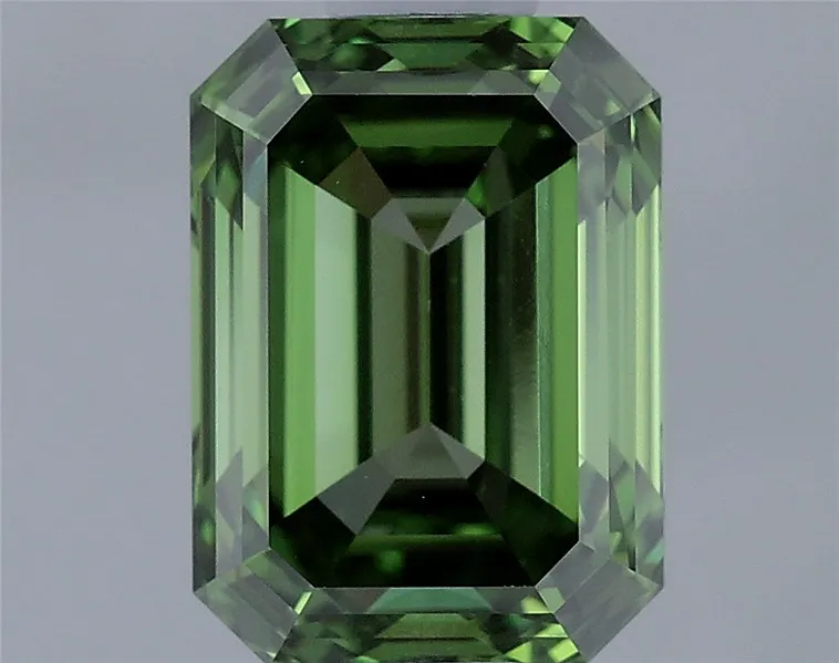 1.10ct Emerald Lab Grown Diamond (Colour Fancy Vivid Green, Clarity VVS2, IGI Certified)