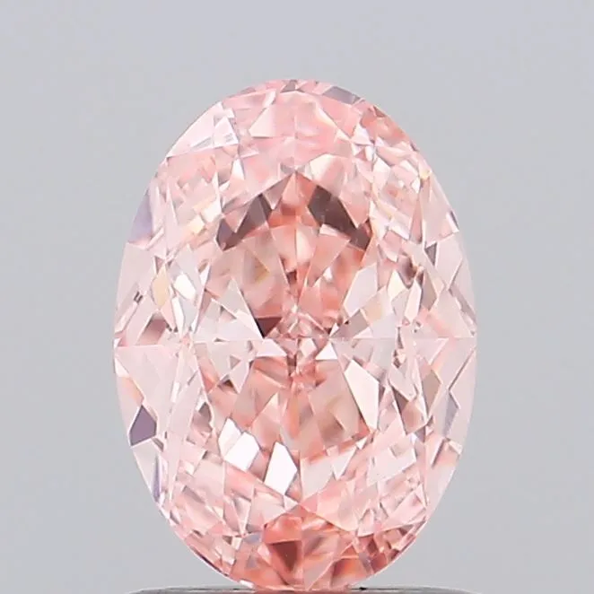 1.10ct Oval Lab Grown Diamond (Colour Fancy Vivid Pink, Clarity VS1, IGI Certified)