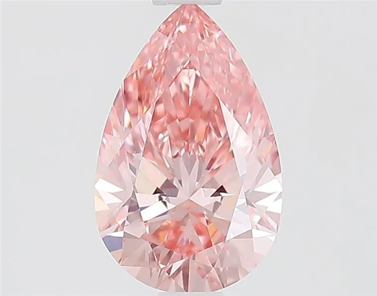 1.10ct Pear Lab Grown Diamond (Colour Fancy Vivid Pink, Clarity VVS1, IGI Certified)