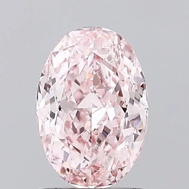 1.11ct Oval Lab Grown Diamond (Colour Fancy Intense Pink, Clarity VVS2, IGI Certified)