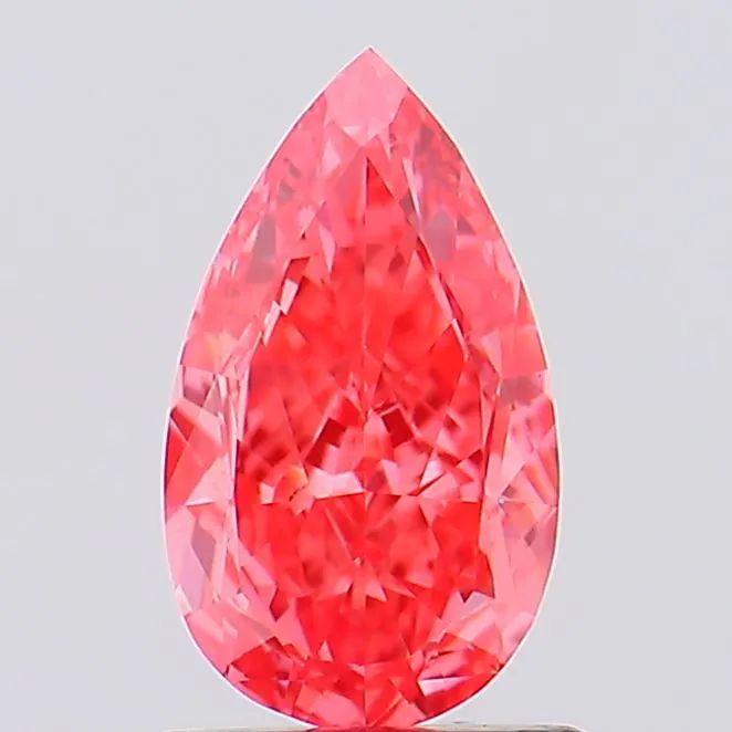 1.14ct Pear Lab Grown Diamond (Colour Fancy Vivid Pink, Clarity VS1, IGI Certified)