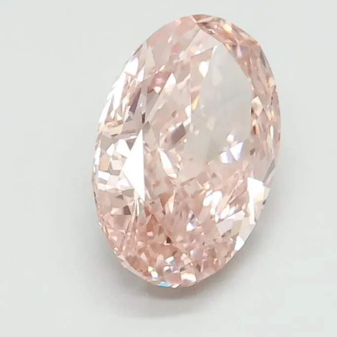 1.18ct Oval Lab Grown Diamond (Colour Fancy Intense Pink, Clarity VVS2, IGI Certified)