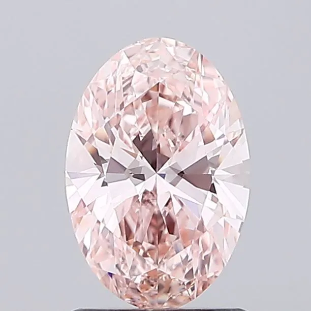 1.21ct Oval Lab Grown Diamond (Colour Fancy Intense Pink, Clarity VVS1, IGI Certified)