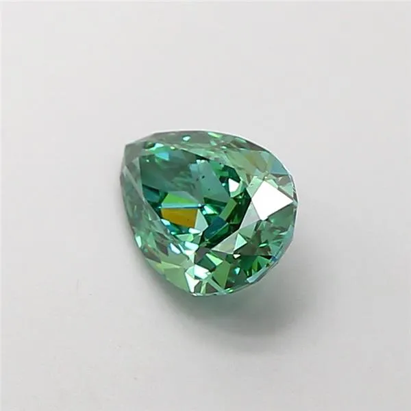 1.21ct Pear Lab Grown Diamond (Colour Fancy Vivid Green, Clarity VS2, IGI Certified)