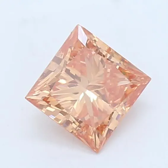 1.26ct Princess Lab Grown Diamond (Colour Fancy Pink, Clarity VVS2, Uncertified)