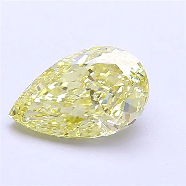 1.30ct Pear Lab Grown Diamond (Colour Fancy Yellow, Clarity VVS2, IGI Certified)
