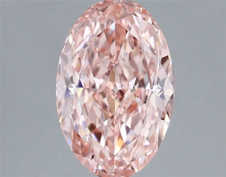 1.42ct Oval Lab Grown Diamond (Colour Fancy Vivid Pink, Clarity VVS2, IGI Certified)