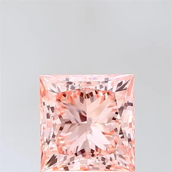 1.43ct Princess Lab Grown Diamond (Colour Fancy Vivid Pink, Clarity VS1, IGI Certified)