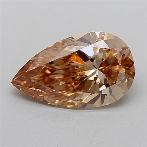 1.45ct Pear Lab Grown Diamond (Colour Fancy Brown, Clarity VS1, Cut GD, IGI Certified)