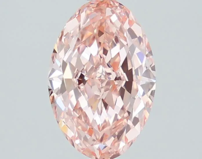 1.48ct Oval Lab Grown Diamond (Colour Fancy Vivid Pink, Clarity VVS1, IGI Certified)