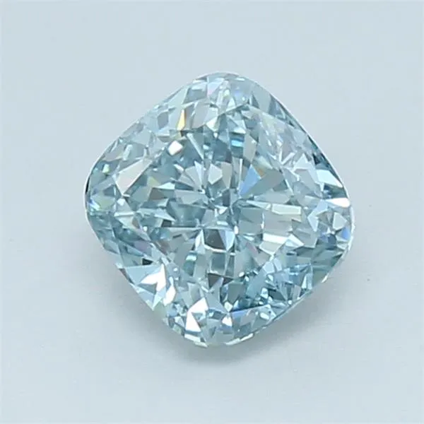 1.50ct Cushion modified Lab Grown Diamond (Colour Fancy Intense Green Blue, Clarity VS1, IGI Certified)