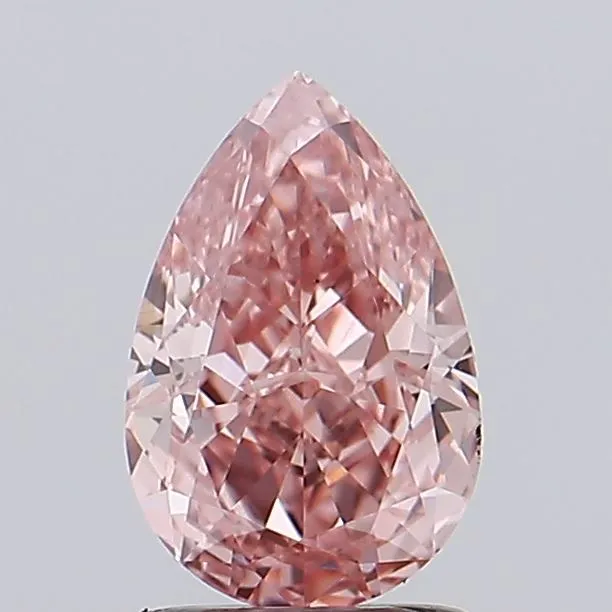 1.50ct Pear Lab Grown Diamond (Colour Fancy Vivid Pink, Clarity VS1, IGI Certified)
