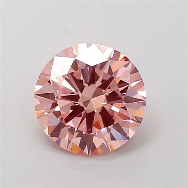 1.50ct Round Lab Grown Diamond (Colour Fancy Intense Pink, Clarity VS2, Cut EX, IGI Certified)
