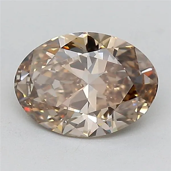 1.51ct Oval Lab Grown Diamond (Colour Fancy Brown, Clarity VVS2, IGI Certified)