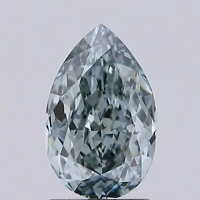 1.51ct Pear Lab Grown Diamond (Colour Fancy Gray Green, Clarity VVS2, IGI Certified)