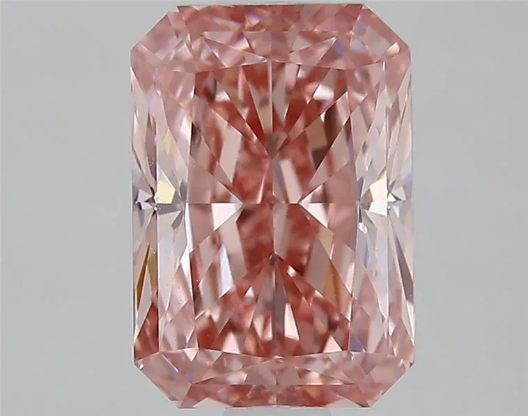 1.51ct Radiant Lab Grown Diamond (Colour Fancy Vivid Pink, Clarity VVS2, IGI Certified)