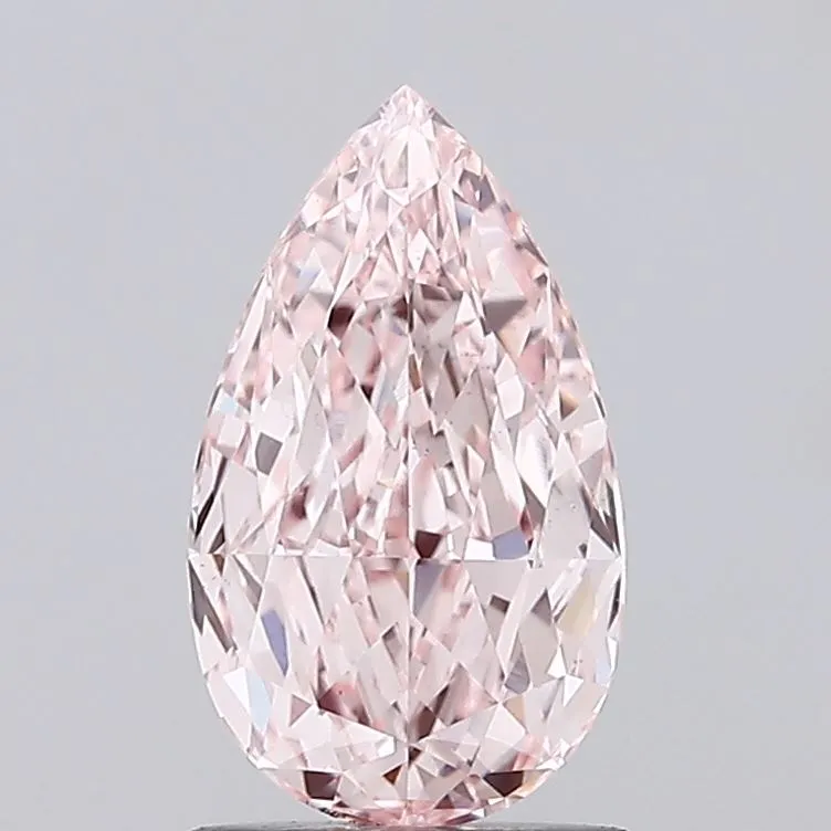 1.52ct Pear Lab Grown Diamond (Colour Fancy Pink, Clarity VS1, IGI Certified)