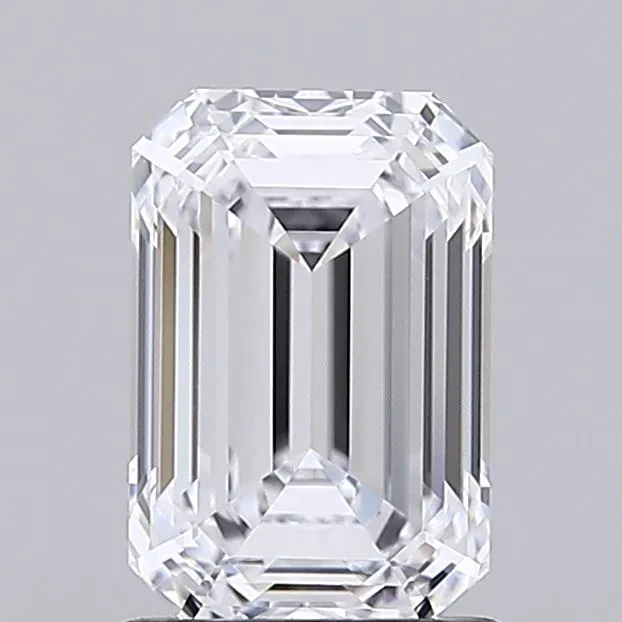 1.54ct Emerald Lab Grown Diamond (Colour D, Clarity IF, IGI Certified)