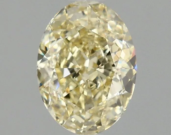 1.54ct Oval Lab Grown Diamond (Colour Fancy Light Yellow, Clarity VVS2, Cut GD, IGI Certified)