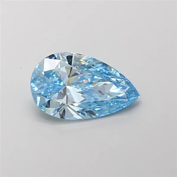 1.55ct Pear Lab Grown Diamond (Colour Fancy Vivid Blue, Clarity VS2, IGI Certified)