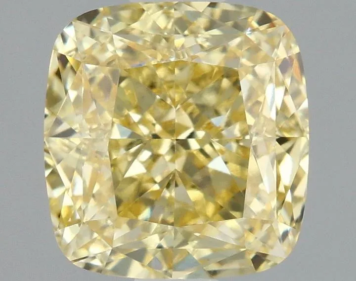 1.57ct Cushion modified Lab Grown Diamond (Colour Fancy Intense Yellow, Clarity VVS1, IGI Certified)