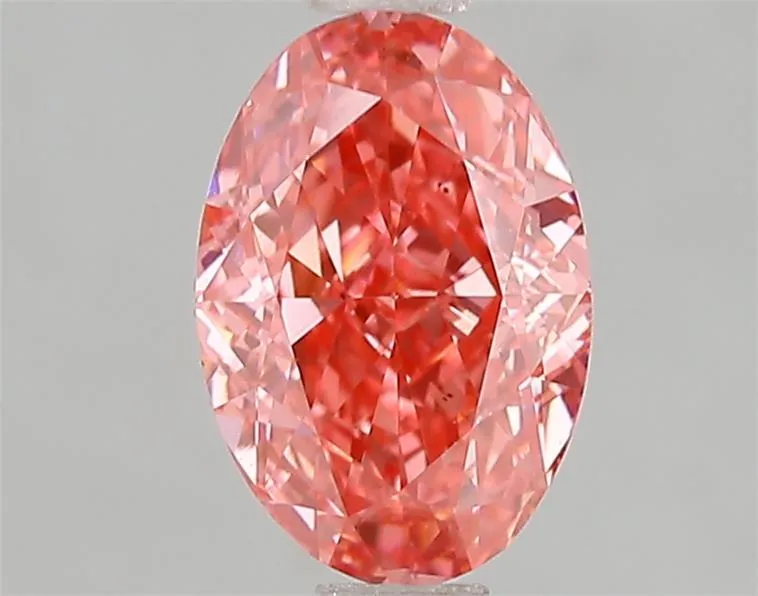 1.59ct Oval Lab Grown Diamond (Colour Fancy Vivid Pink, Clarity VS2, IGI Certified)
