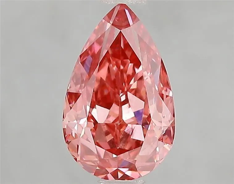 1.60ct Pear Lab Grown Diamond (Colour Fancy Vivid Pink, Clarity VS2, IGI Certified)