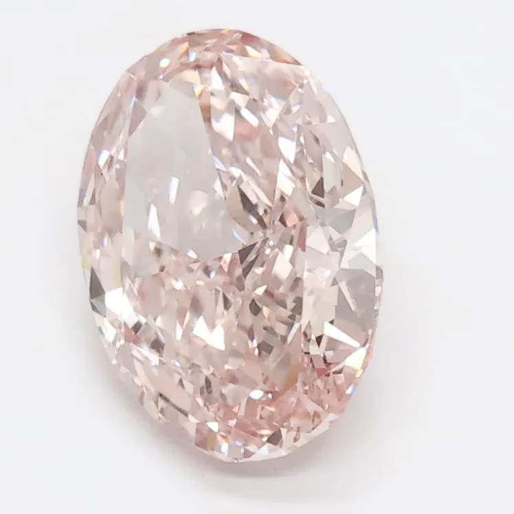 1.64ct Oval Lab Grown Diamond (Colour Fancy Intense Pink, Clarity VS1, IGI Certified)