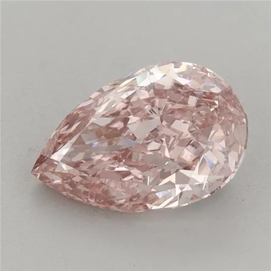 1.65ct Pear Lab Grown Diamond (Colour Fancy Intense Brownish Pink, Clarity VS1, IGI Certified)