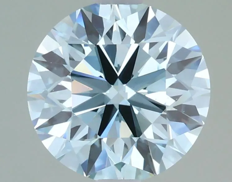 1.70ct Round Lab Grown Diamond (Colour Fancy Greenish Blue, Clarity VS2, Cut ID, IGI Certified)