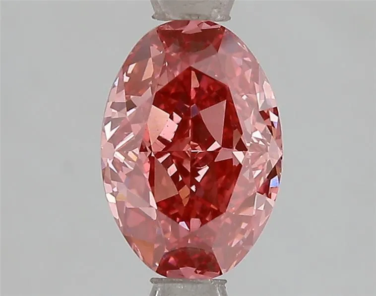 1.71ct Oval Lab Grown Diamond (Colour Fancy Vivid Pink, Clarity VS1, IGI Certified)