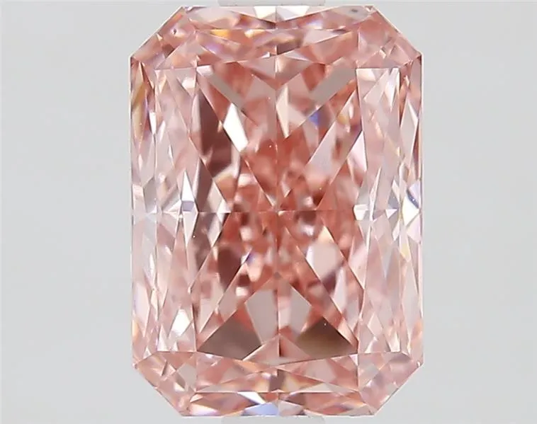 1.71ct Radiant Lab Grown Diamond (Colour Fancy Vivid Pink, Clarity VVS2, IGI Certified)