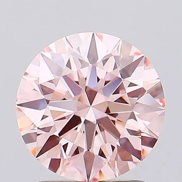 1.72ct Round Lab Grown Diamond (Colour Fancy Intense Pink, Clarity IF, Cut ID, IGI Certified)