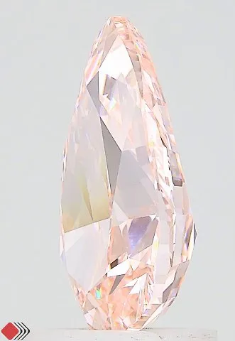 1.75ct Pear Lab Grown Diamond (Colour Fancy Vivid Pink, Clarity VVS2, IGI Certified)