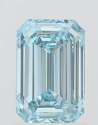 1.80ct Emerald Lab Grown Diamond (Colour Fancy Intense Blue, Clarity VS1, IGI Certified)