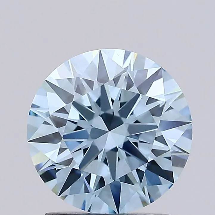 1.80ct Round Lab Grown Diamond (Colour Fancy Vivid Blue, Clarity VS1, Cut ID, IGI Certified)