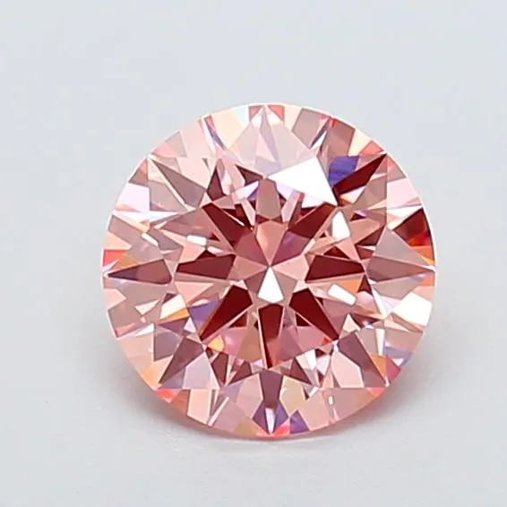 1.83ct Round Lab Grown Diamond (Colour Fancy Vivid Pink, Clarity VS1, Cut EX, IGI Certified)