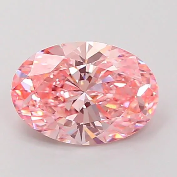 1.91ct Oval Lab Grown Diamond (Colour Fancy Vivid Pink, Clarity VVS2, IGI Certified)