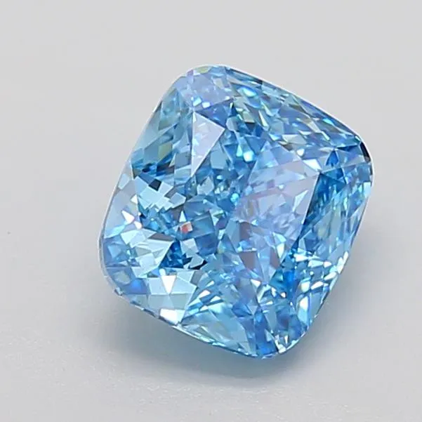1.92ct Cushion modified Lab Grown Diamond (Colour Fancy Vivid Blue, Clarity VS2, IGI Certified)