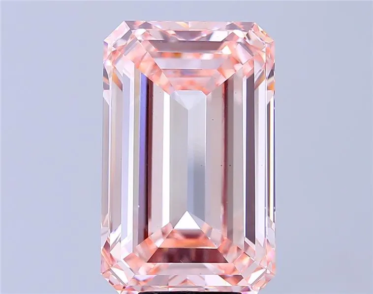 10.02ct Emerald Lab Grown Diamond (Colour Fancy Intense Pink, Clarity VS1, IGI Certified)