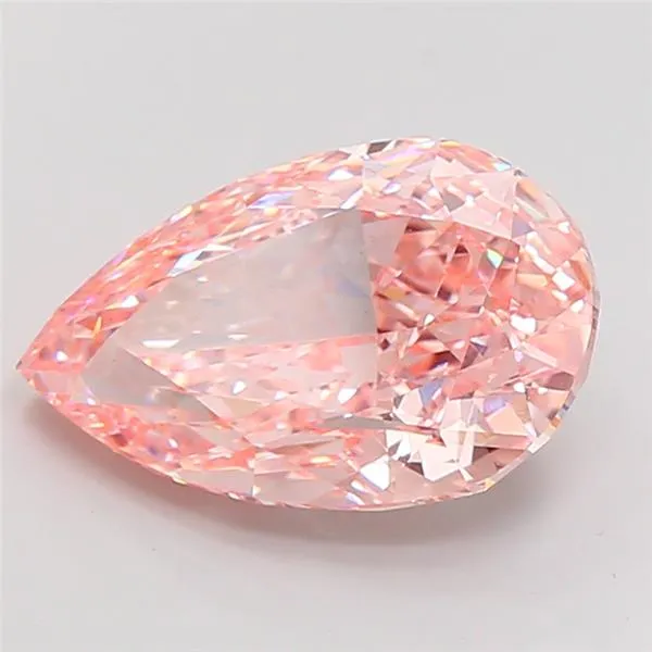10.04ct Pear Lab Grown Diamond (Colour Fancy Intense Pink, Clarity VS1, IGI Certified)