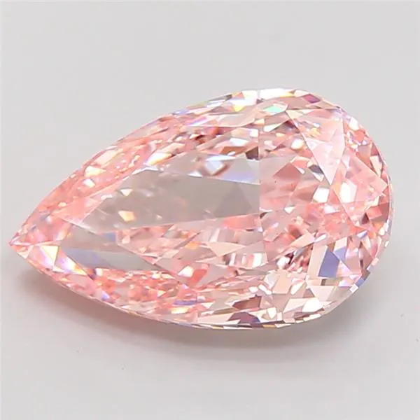 10.07ct Pear Lab Grown Diamond (Colour Fancy Intense Pink, Clarity VS1, IGI Certified)