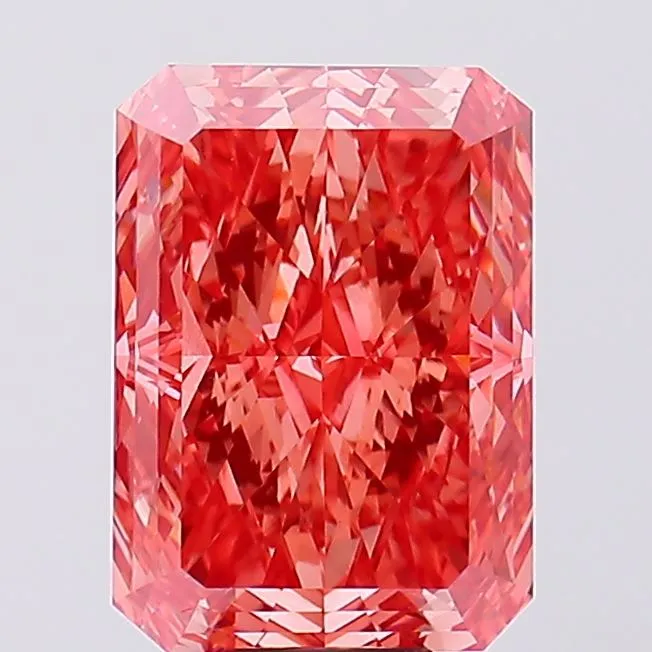 10.64ct Radiant Lab Grown Diamond (Colour Fancy Vivid Pink, Clarity VS1, IGI Certified)