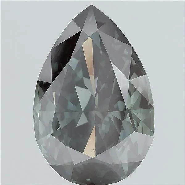 11.13ct Pear Lab Grown Diamond (Colour Fancy Deep Green, Clarity VS2, IGI Certified)