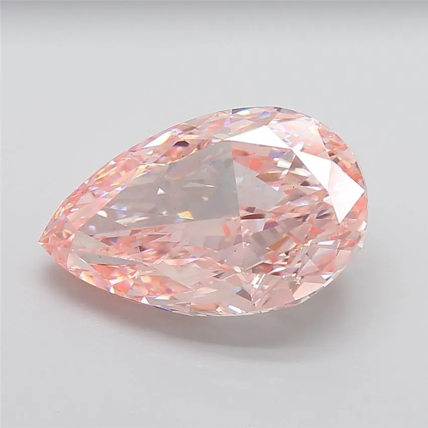 13.05ct Pear Lab Grown Diamond (Colour Fancy Intense Pink, Clarity VS2, IGI Certified)