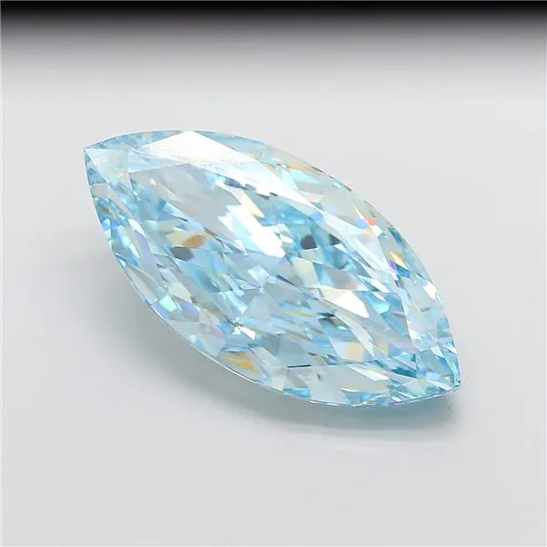 19.22ct Marquise Lab Grown Diamond (Colour Fancy Intense Blue, Clarity VS1, IGI Certified)