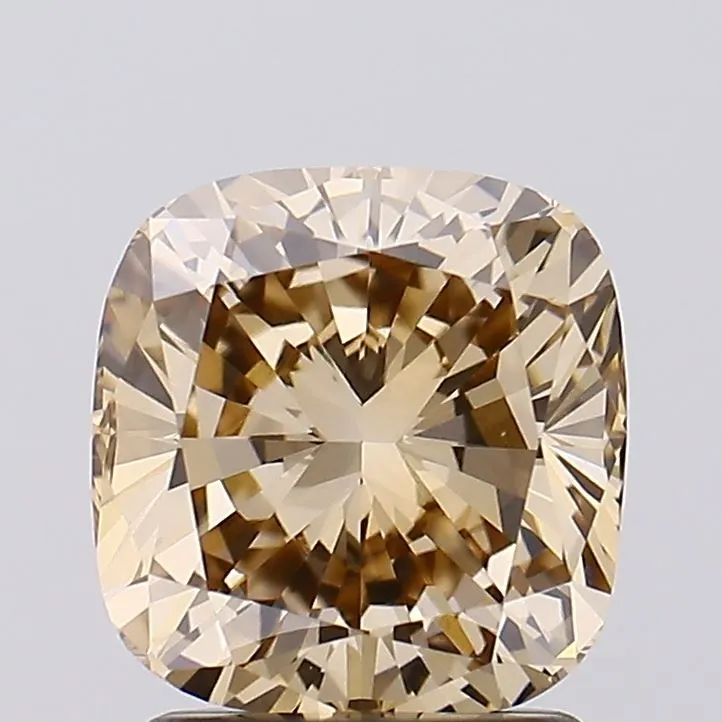 2.00ct Cushion modified Lab Grown Diamond (Colour Fancy Brown, Clarity VVS2, IGI Certified)