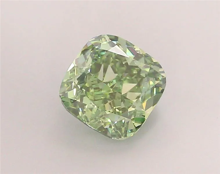 2.00ct Cushion modified Lab Grown Diamond (Colour Fancy Vivid Green, Clarity VVS2, IGI Certified)