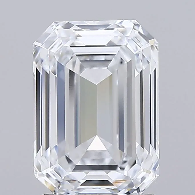 2.00ct Emerald Lab Grown Diamond (Colour E, Clarity IF, IGI Certified)