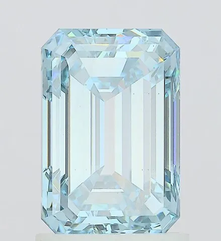 2.00ct Emerald Lab Grown Diamond (Colour Fancy Intense Blue, Clarity VS2, IGI Certified)